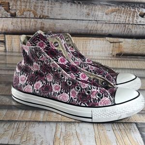 Converse floral hi-top women’s size 9